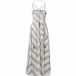 DODO BAR OR Pedro Tassel-Trim Cotton Maxi Dress L