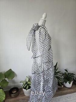 DREAM Sister Jane Maxi Smock Dress With Bow Size L