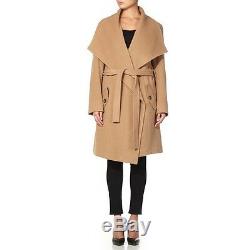 De La Creme Womens Winter Wool & Cashmere Wrap Coat With Large Collar