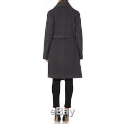 De La Creme Womens Winter Wool & Cashmere Wrap Coat With Large Collar