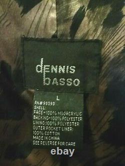 Dennis Basso Long/full Length Faux Fur Mink Coat Sz Large