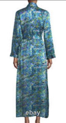 Derek Rose Ladies Brindisi Robe Large 100% Silk Full Length Excellent MSRP $600