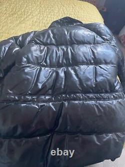 Double goose full length Leather jacket