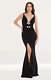 Dress The Population Womens Black Maxi Dress