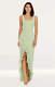 Dress The Population Womens Green Maxi Dress