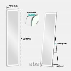 EMKE LED Full Length Mirror Light Free Floor Standing & Wall Mounted 160 x 40 cm