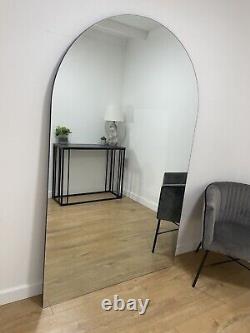 EXTRA LARGE FRAMELESS ARCHED FULL LENGTH MIRROR 179CM X 110CM (ww384)
