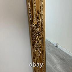 Empire XXL Extra Large Ornate Frame Leaner Wall Mirror Antique Gold 200 x 100cm