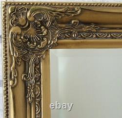 Empress Gold Large Shabby Chic Full Length leaner Floor Wall Mirror 157cm x 68cm
