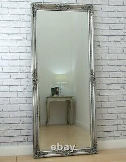 Empress Silver Large Shabby Chic Full Length leaner Floor Wall Mirror 157 x 68cm