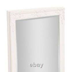 Eton Full Length shabby chic Extra Large FLOOR White Leaner Wall Mirror 62x27