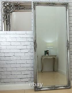 Eton SILVER Extra Large Shabby Chic Full Length leaner Floor Wall Mirror 62x27
