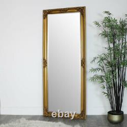 Extra, Extra Large Ornate Antique Gold Full Length Wall/Floor Mirror 85cm x 210c