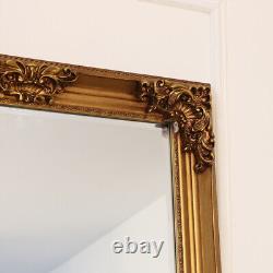 Extra, Extra Large Ornate Antique Gold Full Length Wall/Floor Mirror 85cm x 210c