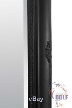 Extra Large Antique Full Length Ornate Styled Black Mirror 5Ft7 X 2Ft7, 170X79cm