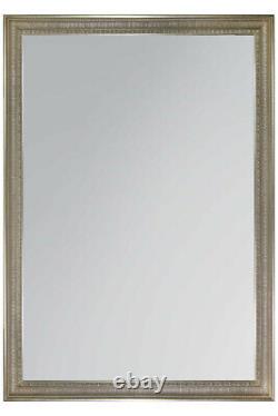 Extra Large Antique Silverwall Wood Full Length mirror Long 200cm x 139cm