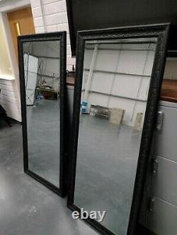 Extra Large Antique Style Full Length Ornate Styled Black Mirror