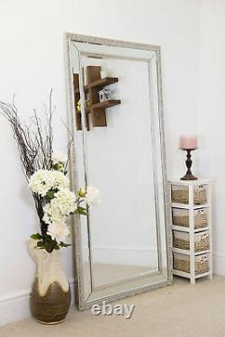 Extra Large Antique Vintage Full Length Glass wall Mirror 5ft7x2ft9 170cm x 84cm