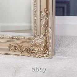 Extra Large Champagne Mirror Ornate Full Length Wall Mountable 200cm x 100cm