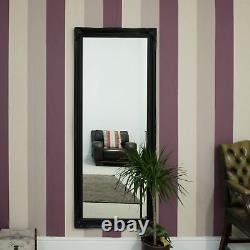 Extra Large Full Length Black Wall Mirror Antique 5Ft6 X 2Ft6 165cm X 75cm
