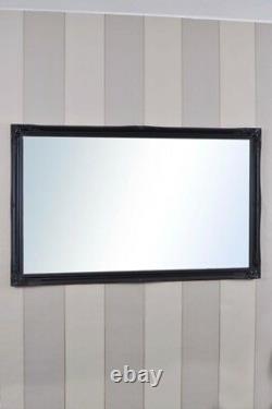 Extra Large Full Length Black Wall Mirror Antique 5Ft6 X 3Ft6 167cm X 106cm