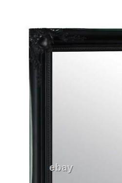 Extra Large Full Length Black Wall Mirror Antique 5Ft6 X 3Ft6 167cm X 106cm