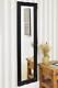 Extra Large Full Length Black Wall Painted Wood Mirror Antique 5ft6 X 1ft6