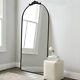 Extra Large Full Length Floral Chic Leaner Wall Floor Window Arched Mirror 180cm