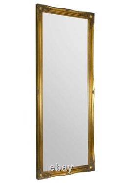 Extra Large Full Length Gold Wall Mirror Antique 6Ft6 X 2Ft6 198cm X 75cm