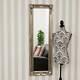 Extra Large Full Length Silver Wall Wood Mirror Antique 4ft6 X 1ft6 135x45cm