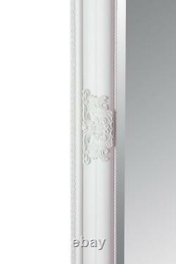 Extra Large Full Length Wall Mirror White Antique 5ft3 x 2ft5 160cm x 73cm