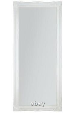 Extra Large Full Length White Wall Mirror Antique Vintage 5Ft6x2Ft6 165cm X 75cm