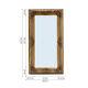 Extra Large Gold Antique Mirror Full Length Long Wall Leaner Wooden 173cm/185cm