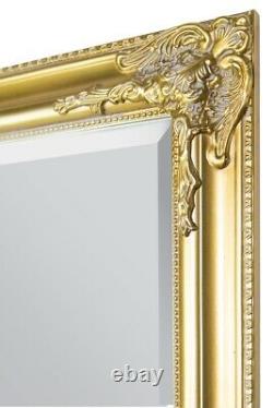 Extra Large Gold Antique Vintage Full Length Mirror 6ft X 2ft4 180cm X 70cm