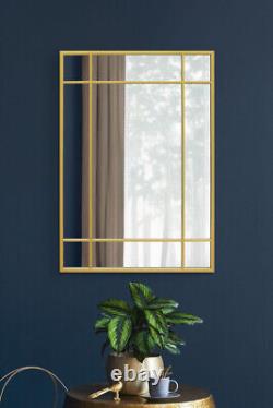 Extra Large Gold Contemporary Wall Mirror 39 X 27 100 x 70cm MirrorOutlet