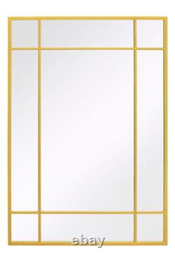 Extra Large Gold Contemporary Wall Mirror 39 X 27 100 x 70cm MirrorOutlet