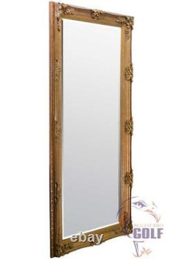 Extra Large Gold Vintage Style Full Length Wall Mirror 5Ft5 X 2Ft7 165cm X 78cm