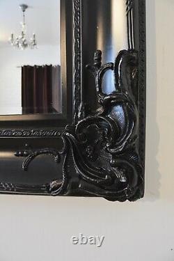 Extra Large Mirror Black Full Length Long Leaner Wall 7ft x 5ft 213 x 152cm