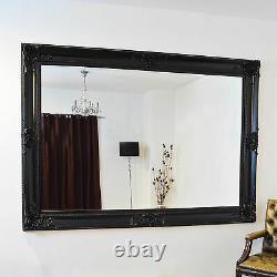 Extra Large Mirror Black Full Length Long Leaner Wall 7ft x 5ft 213 x 152cm