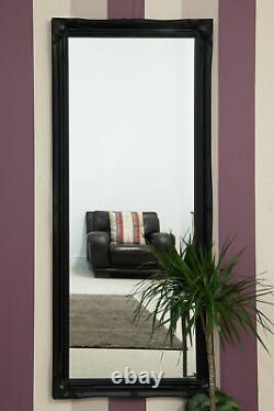 Extra Large Mirror Full Length Black Wall Antique 5Ft6 X 2Ft6 165cm X 75cm