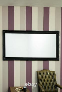 Extra Large Mirror Full Length Black Wall Antique 5Ft6 X 2Ft6 165cm X 75cm