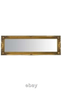 Extra Large Mirror Full Length Gold Wall Antique 4Ft6 X 1Ft6 137cm X 46cm