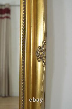 Extra Large Mirror Full Length Gold Wall Antique 4Ft6 X 1Ft6 137cm X 46cm