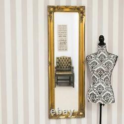 Extra Large Mirror Full Length Gold Wall Antique 4Ft6 X 1Ft6 137cm X 46cm