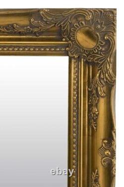 Extra Large Mirror Full Length Gold Wall Antique 4Ft6 X 1Ft6 137cm X 46cm