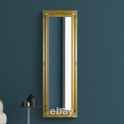 Extra Large Mirror Full Length Gold Wall Antique 4Ft6 X 1Ft6 137cm X 46cm