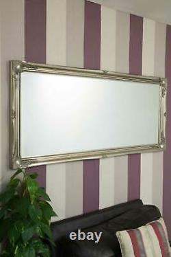 Extra Large Mirror Full Length Silver Wall Antique 5Ft6 X 2Ft6 165cm X 75cm