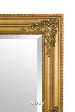Extra Large Mirror Full Length Wall Gold Antique 5ft3 x 2ft5 160cm x 73cm