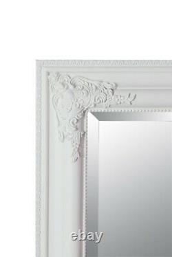 Extra Large Mirror Full Length Wall White Antique 5ft3 x 2ft5 160cm x 73cm
