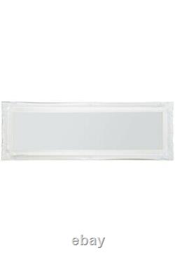 Extra Large Mirror Full Length White Wall Antique Vintage 4Ft6x1Ft6 137cm X 46cm